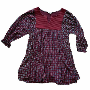 JODIFL Rayon Boho V-neck‎ Tunic Dress Size Medium